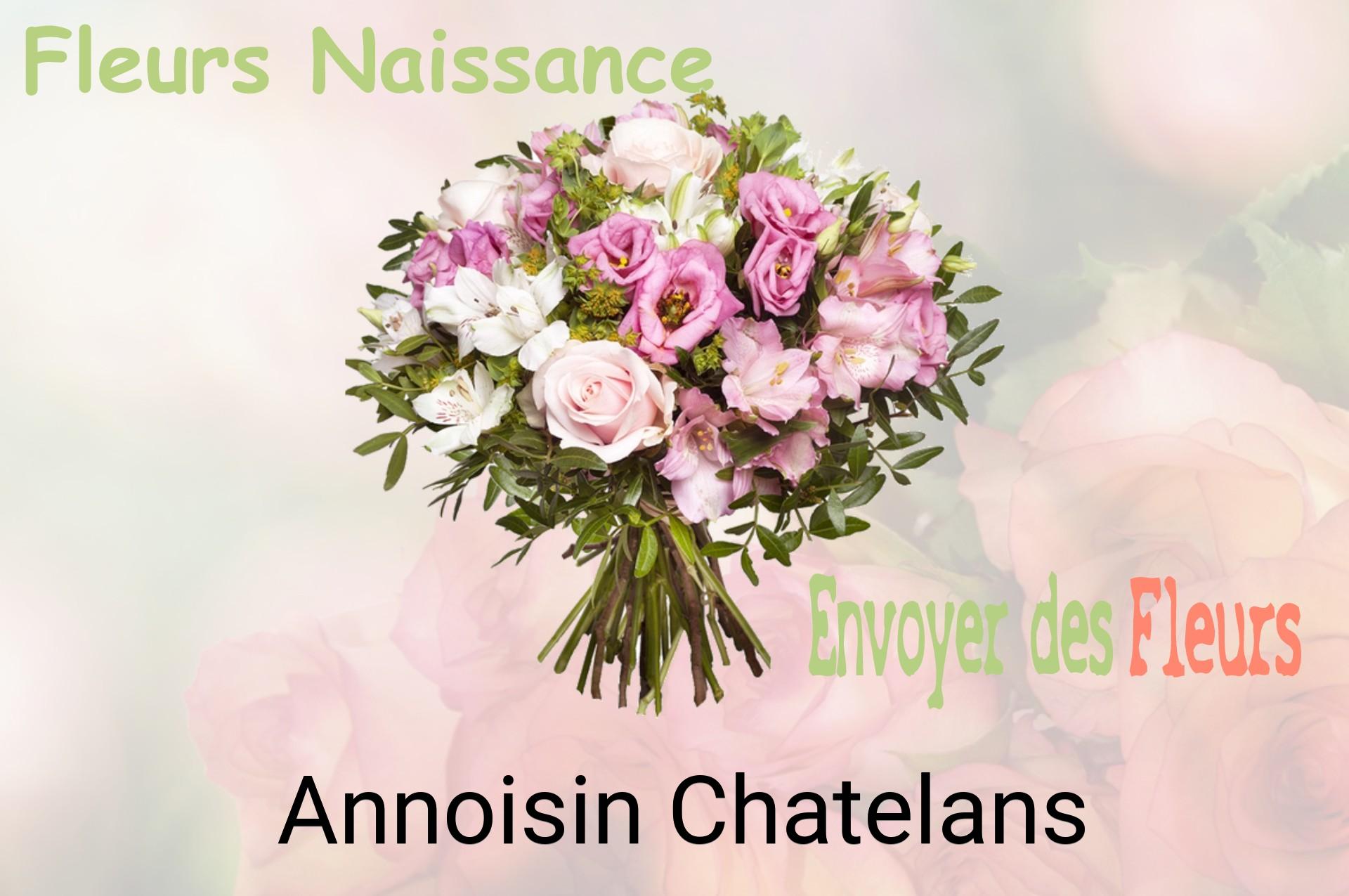 Bouquet de fleurs de naissance livré à Annoisin-Chatelans